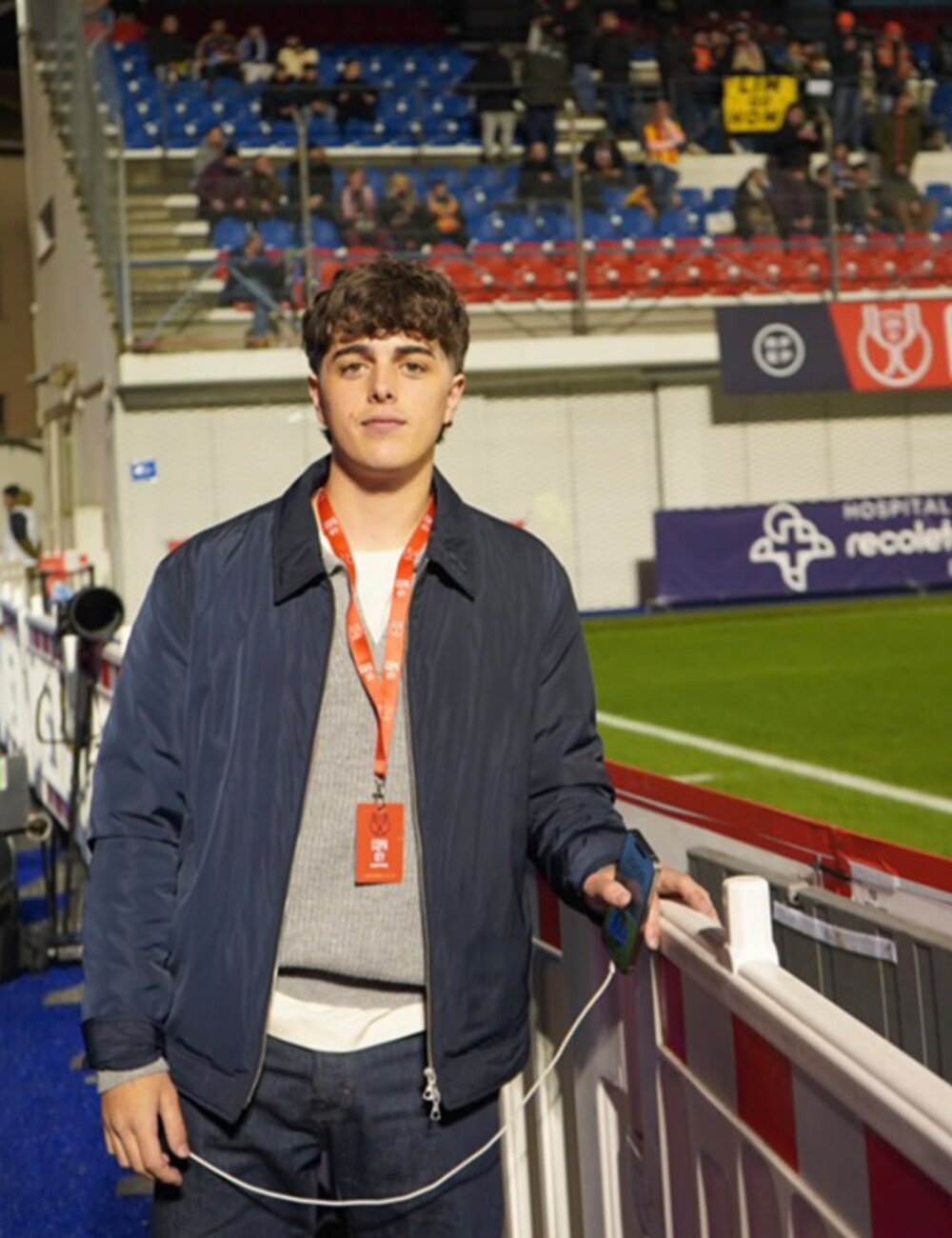 Pablo Laiño Salgado, Vicepresidente de Ourense CF SAD, en un estadio
